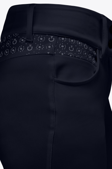 Ridershouse: CT Motif Print Full Grip Riding Breeches - Blauw Ridershouse: CT Motif Print Full Grip Riding Breeches - Blauw