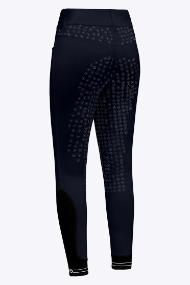 Ridershouse: CT Motif Print Full Grip Riding Breeches - Blauw Ridershouse: CT Motif Print Full Grip Riding Breeches - Blauw