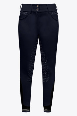 Ridershouse: CT Motif Print Full Grip Riding Breeches - Blauw Ridershouse: CT Motif Print Full Grip Riding Breeches - Blauw