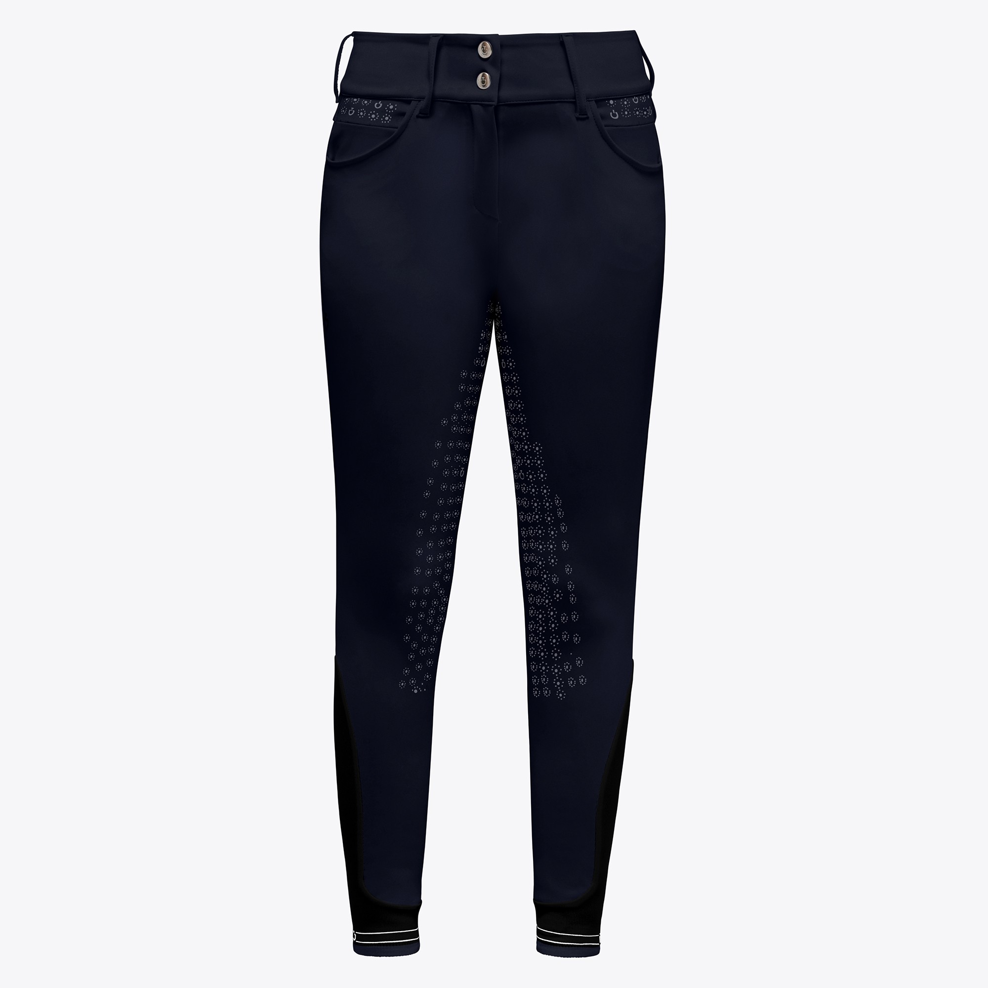 Ridershouse: CT Motif Print Full Grip Riding Breeches - Blauw Ridershouse: CT Motif Print Full Grip Riding Breeches - Blauw