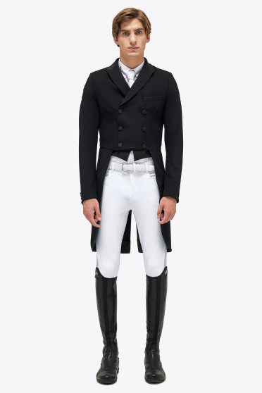 Ridershouse: Cavalleria Toscana Embossed Pin Stripe Frack Men - Black Ridershouse: Cavalleria Toscana Embossed Pin Stripe Frack Men - Black