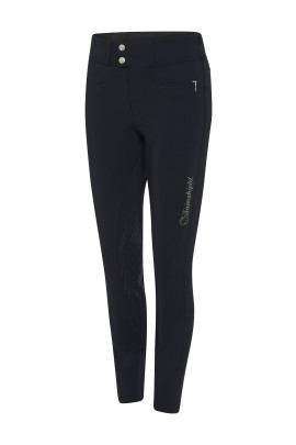 Ridershouse: Samshield Riding Breeches Clara Metal Dots Full Grip - Navy TT