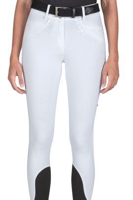 Ridershouse: Equiline Women's Breeches Full Grip Giaiafh - White