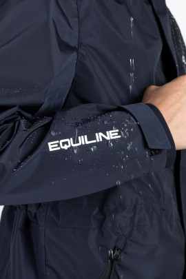 Equiline Unisex Waterdichte Ademende Regenjas Rawek Blauw