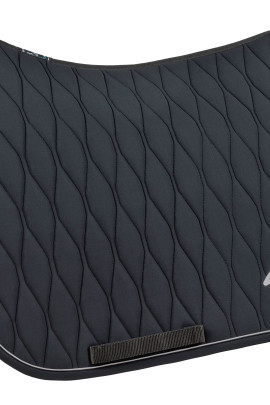 Ridershouse: Equiline Gewatteerd Spring Sjabrak - Kleur Zwart met Grijs