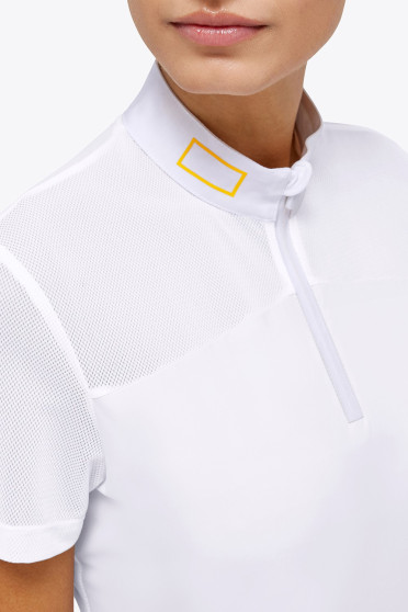 Ridershouse: RG Italy - Jersey L/S Zip Competition Polo - Wit Ridershouse: RG Italy - Jersey L/S Zip Competition Polo - Wit