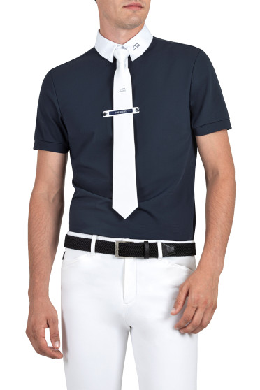 Ridershouse: Equiline Men's Competition Shirt Celirac S/S - Color Bue Ridershouse: Equiline Men's Competition Shirt Celirac S/S - Color Bue