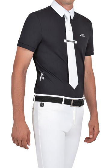 Ridershouse: Equiline Men's Competition Shirt Celicec S/S - Color Black Ridershouse: Equiline Men's Competition Shirt Celicec S/S - Color Black