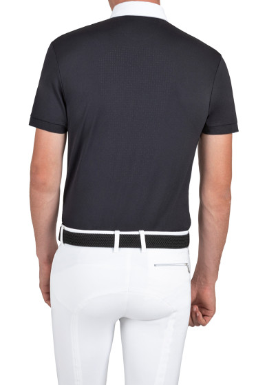 Ridershouse: Equiline Men's Competition Shirt Celicec S/S - Color Black Ridershouse: Equiline Men's Competition Shirt Celicec S/S - Color Black