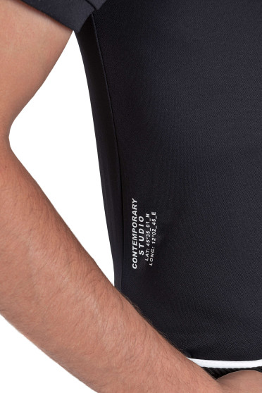 Ridershouse: Equiline Men's Competition Shirt Celicec S/S - Color Black Ridershouse: Equiline Men's Competition Shirt Celicec S/S - Color Black