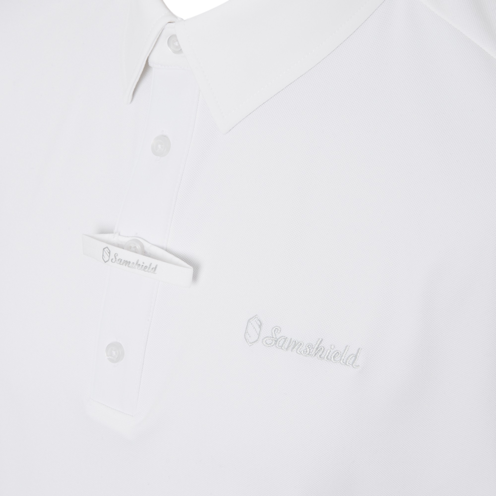 Ridershouse: Samshield Competition Shirt Arthur Short Sleeves - White Ridershouse: Samshield Competition Shirt Arthur Short Sleeves - White