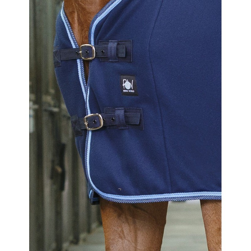 Ridershouse: Riding World Fleece Deken - Blauw - Gewicht van 240g/m2 Ridershouse: Riding World Fleece Deken - Blauw - Gewicht van 240g/m2