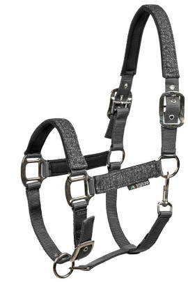 Equiline Halter Glitter - In the color Black - Ridershouse.com