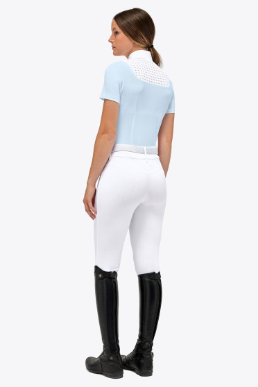 Cavalleria Toscana Pique Perforated S/S Wedstrijdpolo Licht Blauw heerlijke zomers Cavalleria Toscana Pique Perforated S/S Wedstrijdpolo Licht Blauw heerlijke zomers