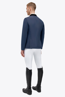 Ridershouse: Cavalleria Toscana Lightweight Jersey Zip Riding Jacket Blue Ridershouse: Cavalleria Toscana Lightweight Jersey Zip Riding Jacket Blue