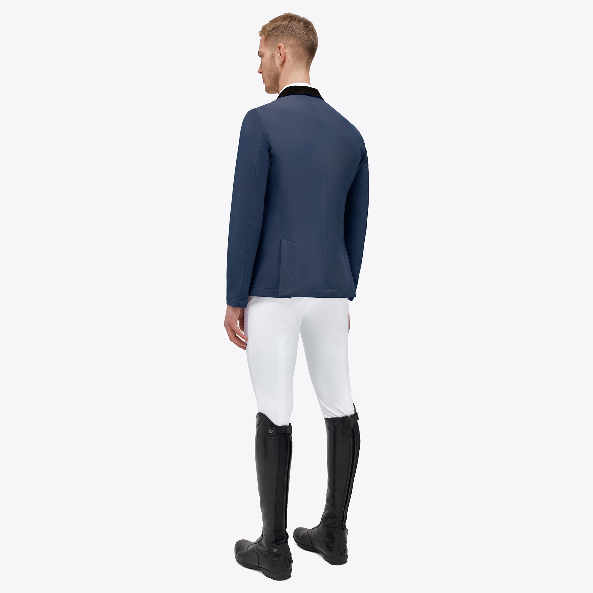 Ridershouse: Cavalleria Toscana Lightweight Jersey Zip Riding Jacket Blue Ridershouse: Cavalleria Toscana Lightweight Jersey Zip Riding Jacket Blue