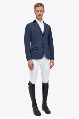 Ridershouse: Cavalleria Toscana Lightweight Jersey Zip Riding Jacket Blue
