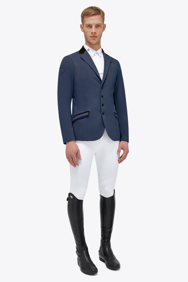 Ridershouse: Cavalleria Toscana Lightweight Jersey Zip Riding Jacket Blue Ridershouse: Cavalleria Toscana Lightweight Jersey Zip Riding Jacket Blue