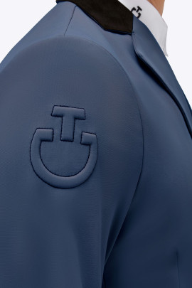 Ridershouse: Cavalleria Toscana Lightweight Jersey Zip Riding Jacket Blue Ridershouse: Cavalleria Toscana Lightweight Jersey Zip Riding Jacket Blue