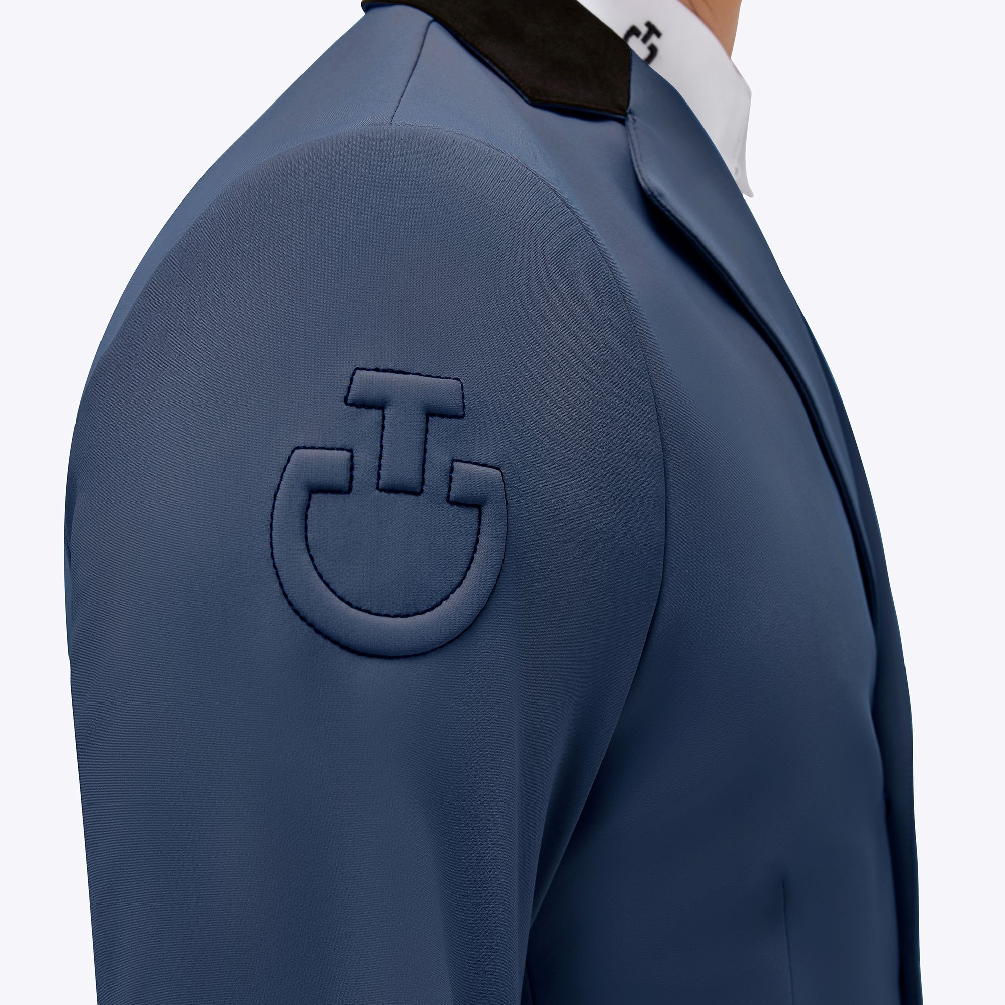 Ridershouse: Cavalleria Toscana Lightweight Jersey Zip Riding Jacket Blue Ridershouse: Cavalleria Toscana Lightweight Jersey Zip Riding Jacket Blue