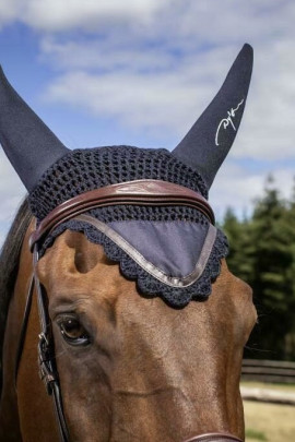Dyon Anatomic Browband - Frontriem  In de kleur Bruin en Zwart - Ridershouse.com