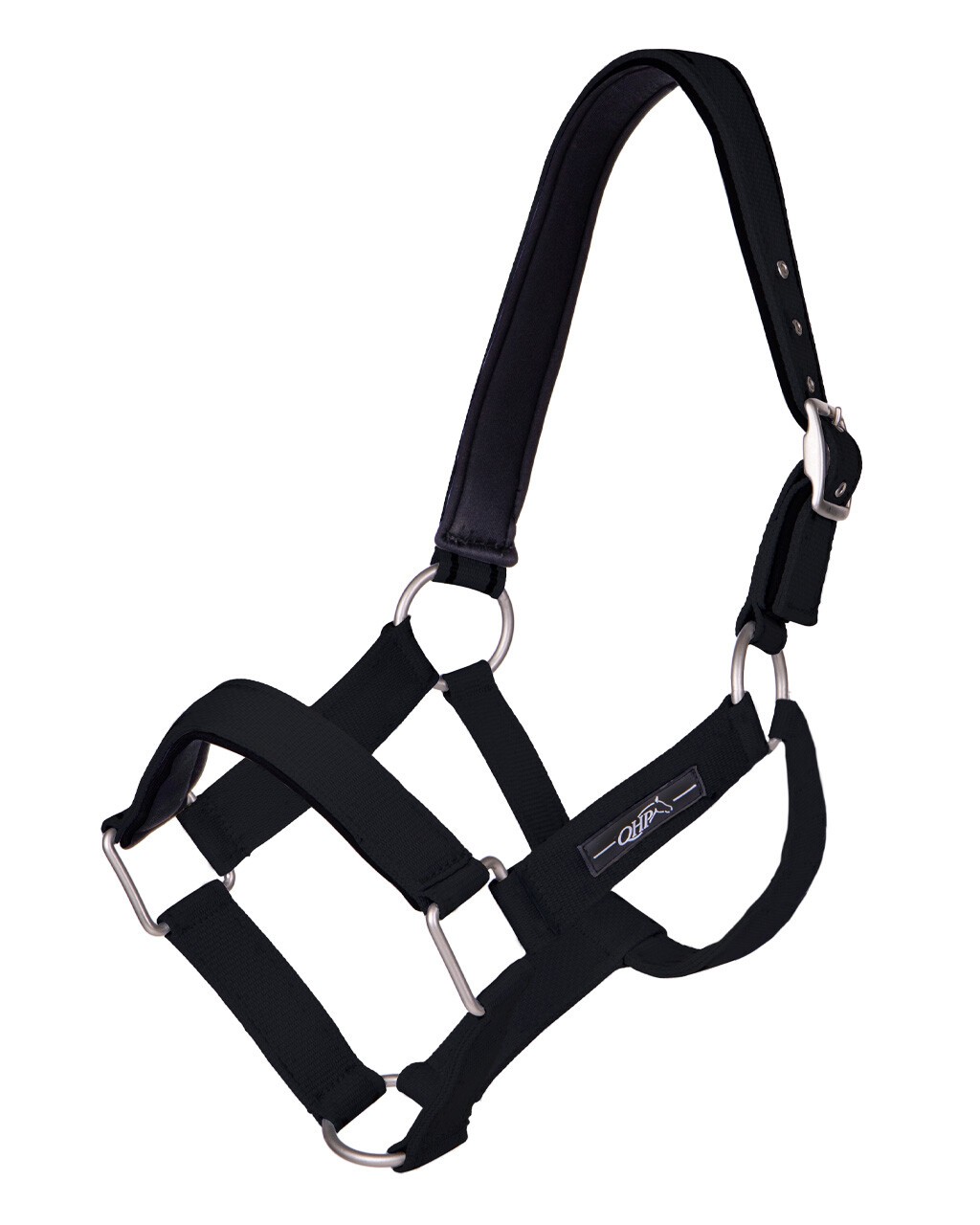 QHP Halster Extra Sterk Zwart, Speciaal geschikt voor jonge paarden. QHP Halster Extra Sterk Zwart, Speciaal geschikt voor jonge paarden.
