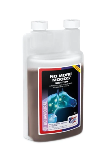 Equine America - No More Moods 1 Ltr bevat ingrediënten die van oudsher worden gebruikt om hormonen in evenwicht te brengen. Equine America - No More Moods 1 Ltr bevat ingrediënten die van oudsher worden gebruikt om hormonen in evenwicht te brengen.