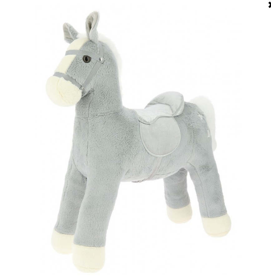 Equi Kids Plush Horse Standing Pony Grey, perfect gift for a Baby Shower Equi Kids Plush Horse Standing Pony Grey, perfect gift for a Baby Shower