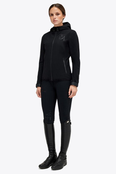 CT Academy 3-Layer Hooded Zip Softshell - Zwart - Bij Ridershouse.com