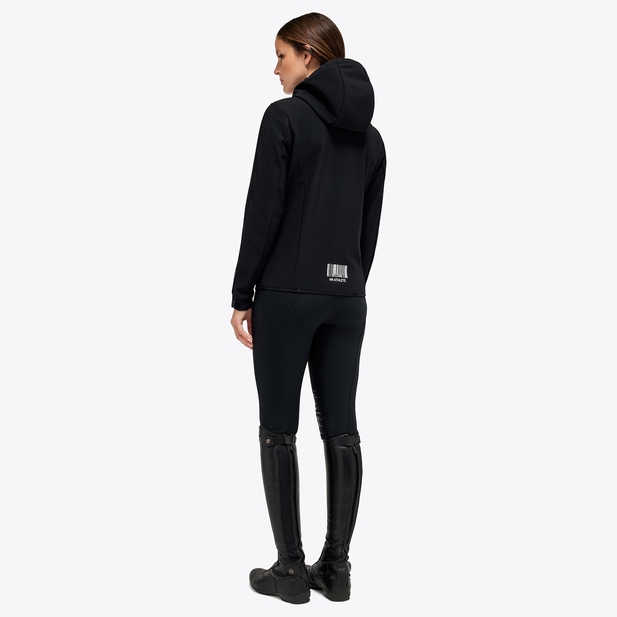 CT Academy 3-Layer Hooded Zip Softshell - Zwart - Bij Ridershouse.com