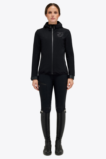CT Academy 3-Layer Hooded Zip Softshell - Zwart - Bij Ridershouse.com