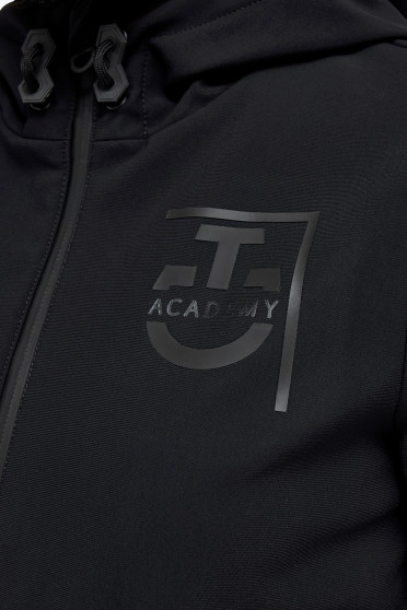 CT Academy 3-Layer Hooded Zip Softshell - Zwart - Bij Ridershouse.com