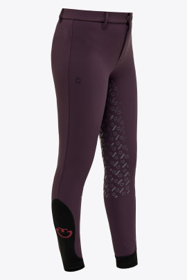CT Kids Unisex Line System Breeches Full Grip - Wijn Rood