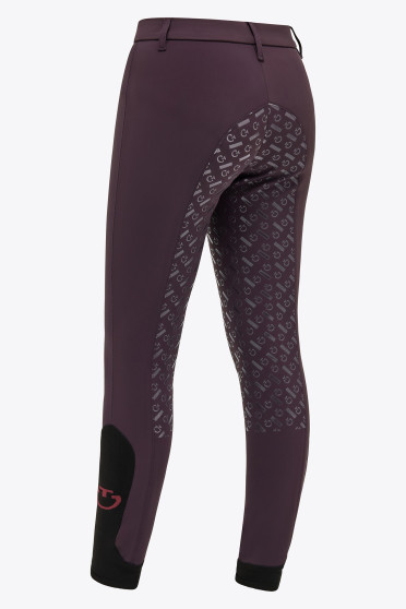 CT Kids Unisex Line System Breeches Full Grip - Kleur Wijn Rood CT Kids Unisex Line System Breeches Full Grip - Kleur Wijn Rood