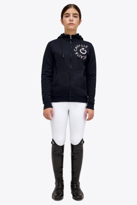 CT Orbit Brushed Cotton Hooded Zip Sweatshirt - Blauw