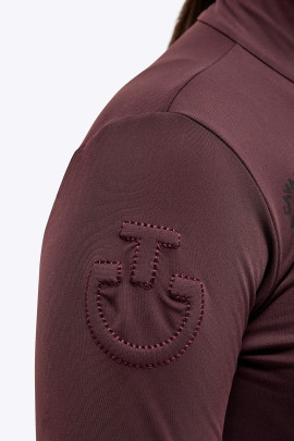 CT Girls Mini Orbit Print Jersey Fleece L/S Zip Turtleneck - Wijn Rood CT Girls Mini Orbit Print Jersey Fleece L/S Zip Turtleneck - Wijn Rood