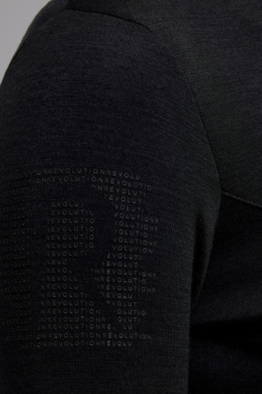 Revo Premier Tech Wool Half Zip Training Polo Zwart - Ridershouse.com Revo Premier Tech Wool Half Zip Training Polo Zwart - Ridershouse.com