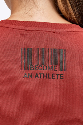 CT Academy Cotton T-shirt w/ Logo Piping - Copper - By Ridershouse.com CT Academy Cotton T-shirt w/ Logo Piping - Copper - By Ridershouse.com