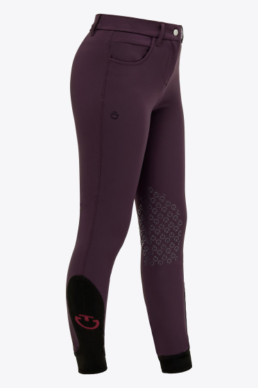 Cavalleria Toscana Girls Color Grip Breeches - Wijn Rood Cavalleria Toscana Girls Color Grip Breeches - Wijn Rood