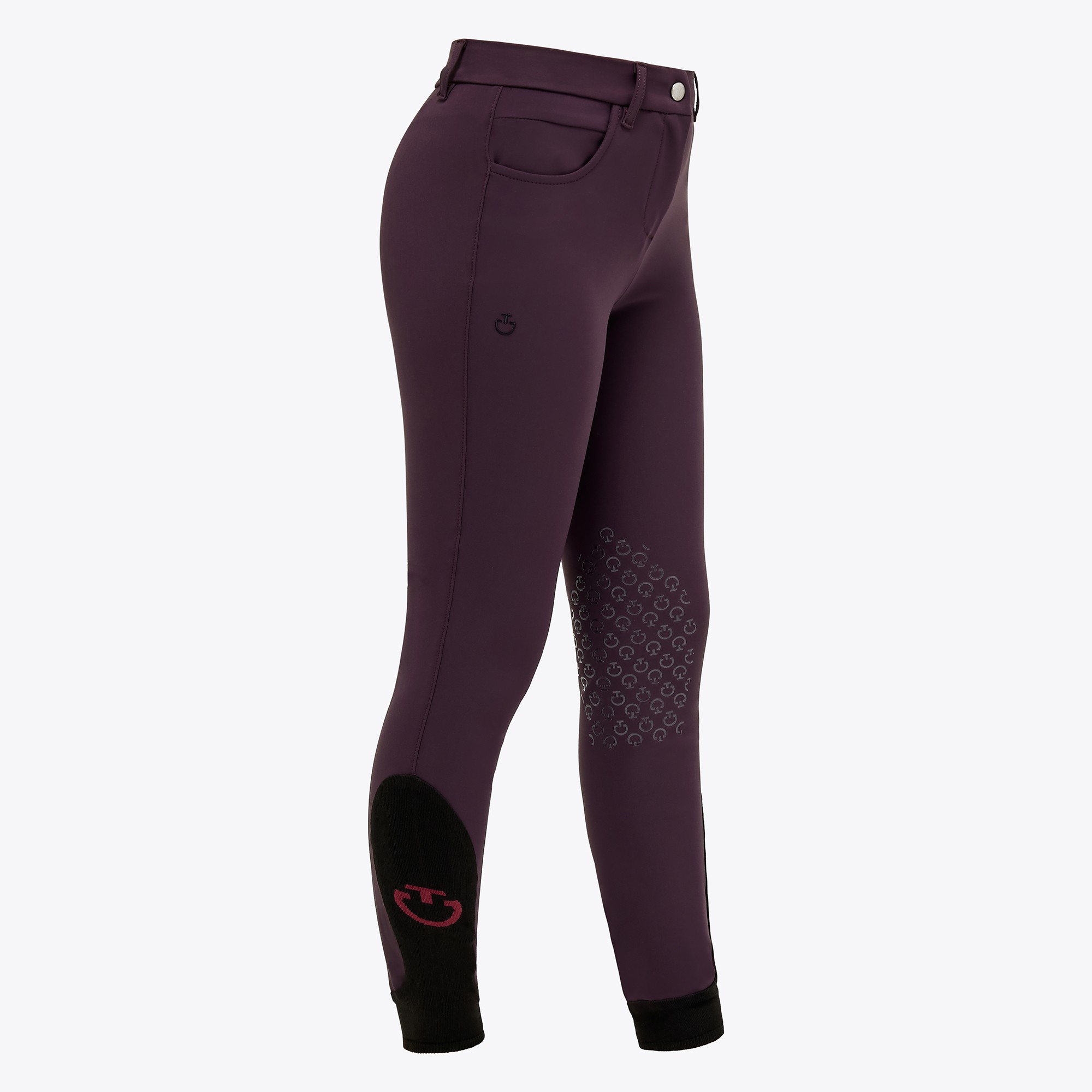 Cavalleria Toscana Girls Color Grip Breeches - Wijn Rood Cavalleria Toscana Girls Color Grip Breeches - Wijn Rood
