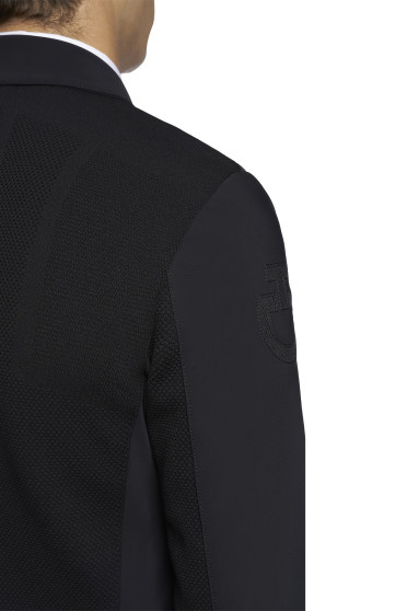 Cavalleria Toscana R-EVO Mannen Light Tech Knit Zip Wedstrijd Rijjasje - Blauw Cavalleria Toscana R-EVO Mannen Light Tech Knit Zip Wedstrijd Rijjasje - Blauw