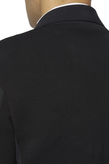 Cavalleria Toscana R-EVO Mannen Light Tech Knit Zip Wedstrijd Rijjasje - Blauw Cavalleria Toscana R-EVO Mannen Light Tech Knit Zip Wedstrijd Rijjasje - Blauw