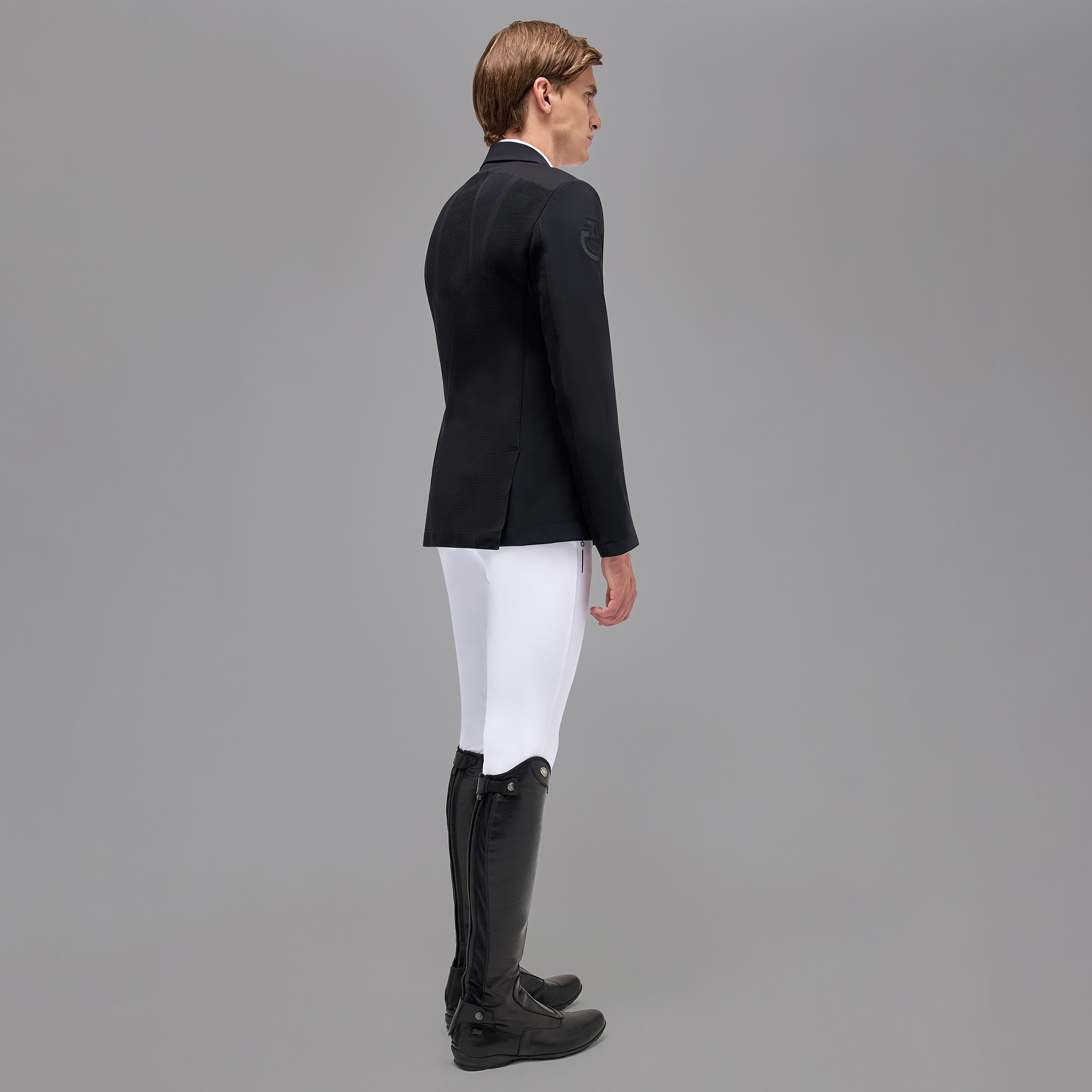 R-Evo Men's Light Tech Knit Zip Wedstrijd Rijjasje Donkerblauw, heerlijk licht in dragen R-Evo Men's Light Tech Knit Zip Wedstrijd Rijjasje Donkerblauw, heerlijk licht in dragen
