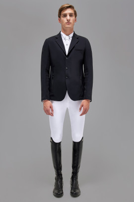 R-Evo Men's Light Tech Knit Zip Wedstrijd Rijjasje Donkerblauw, heerlijk licht in dragen R-Evo Men's Light Tech Knit Zip Wedstrijd Rijjasje Donkerblauw, heerlijk licht in dragen