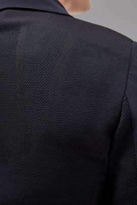 R-Evo Men's Light Tech Knit Zip Wedstrijd Rijjasje Donkerblauw, heerlijk licht in dragen R-Evo Men's Light Tech Knit Zip Wedstrijd Rijjasje Donkerblauw, heerlijk licht in dragen
