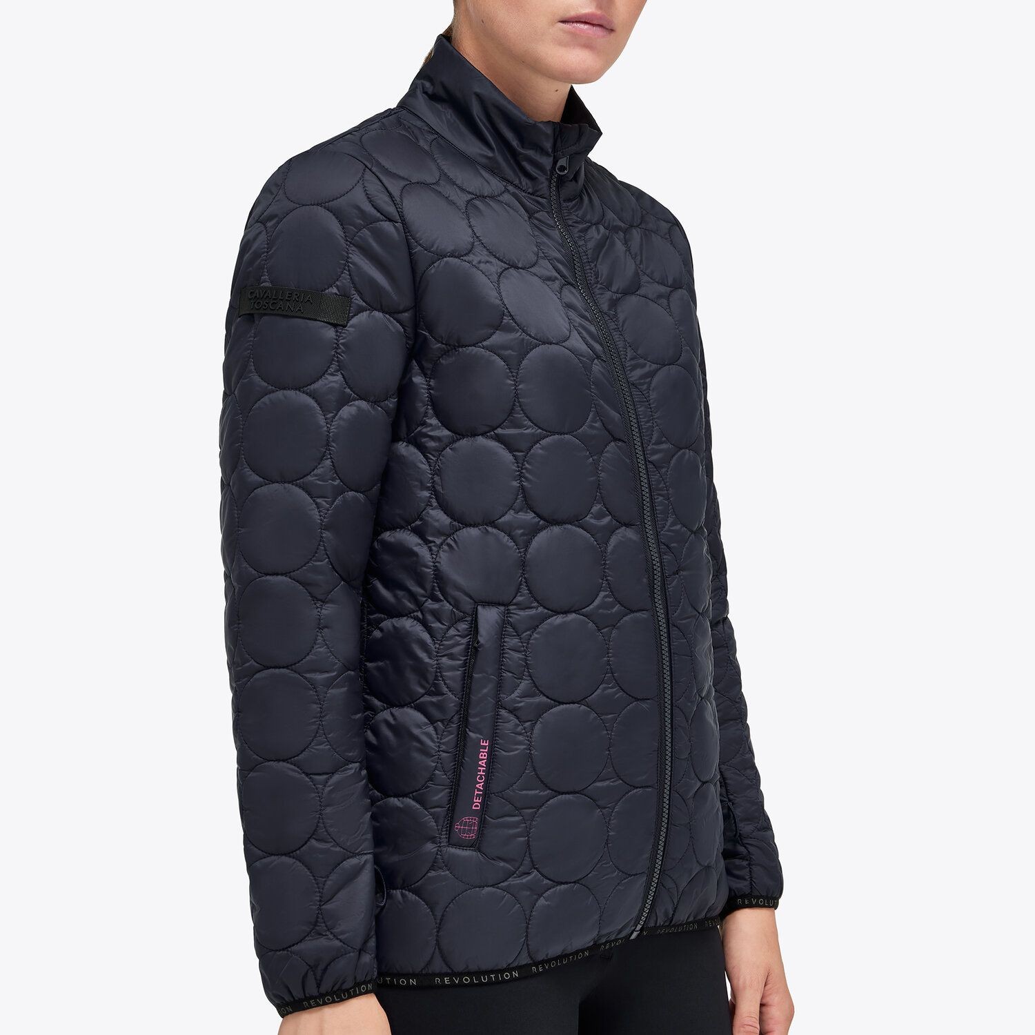 Revo Premier 3 Way Jacket W/Detachable Hood Zwart Cavalleria Toscana Revo Premier 3 Way Jacket W/Detachable Hood Zwart Cavalleria Toscana