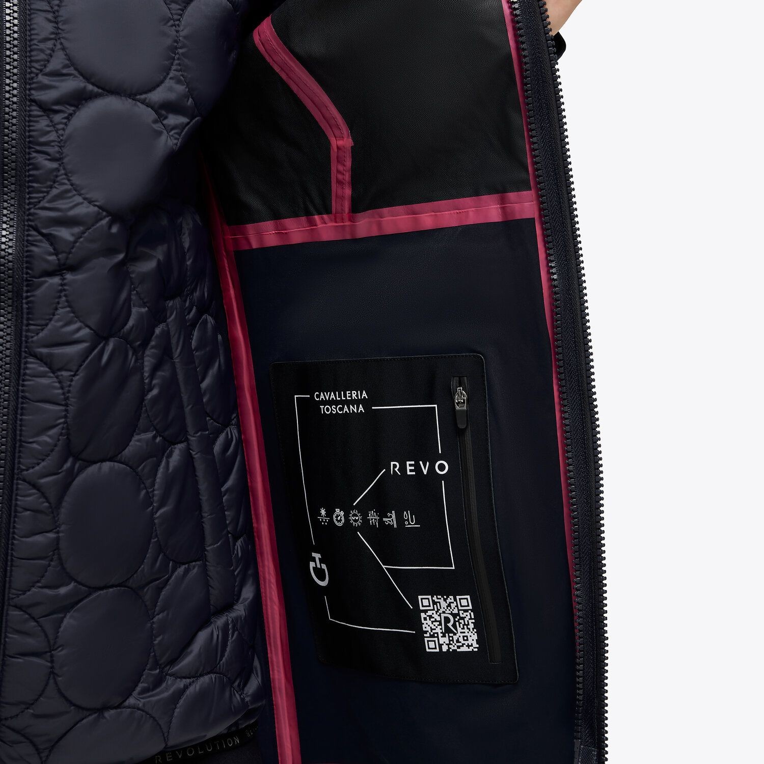 Revo Premier 3 Way Jacket W/Detachable Hood Zwart Cavalleria Toscana Revo Premier 3 Way Jacket W/Detachable Hood Zwart Cavalleria Toscana