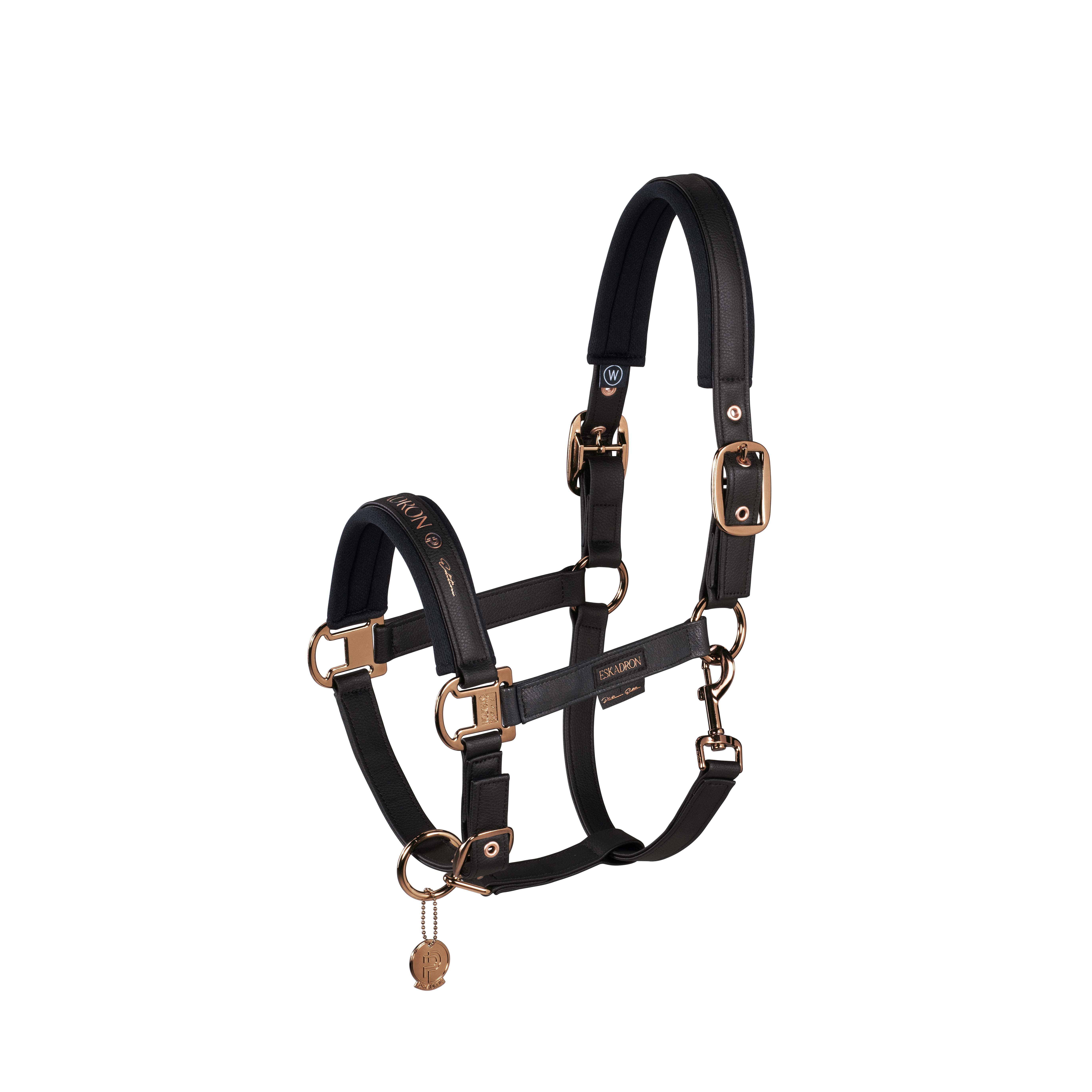 Eskadron Halster Faux Leather Zwart, leverbaar in cob en Full net dat extra luxe Eskadron Halster Faux Leather Zwart, leverbaar in cob en Full net dat extra luxe