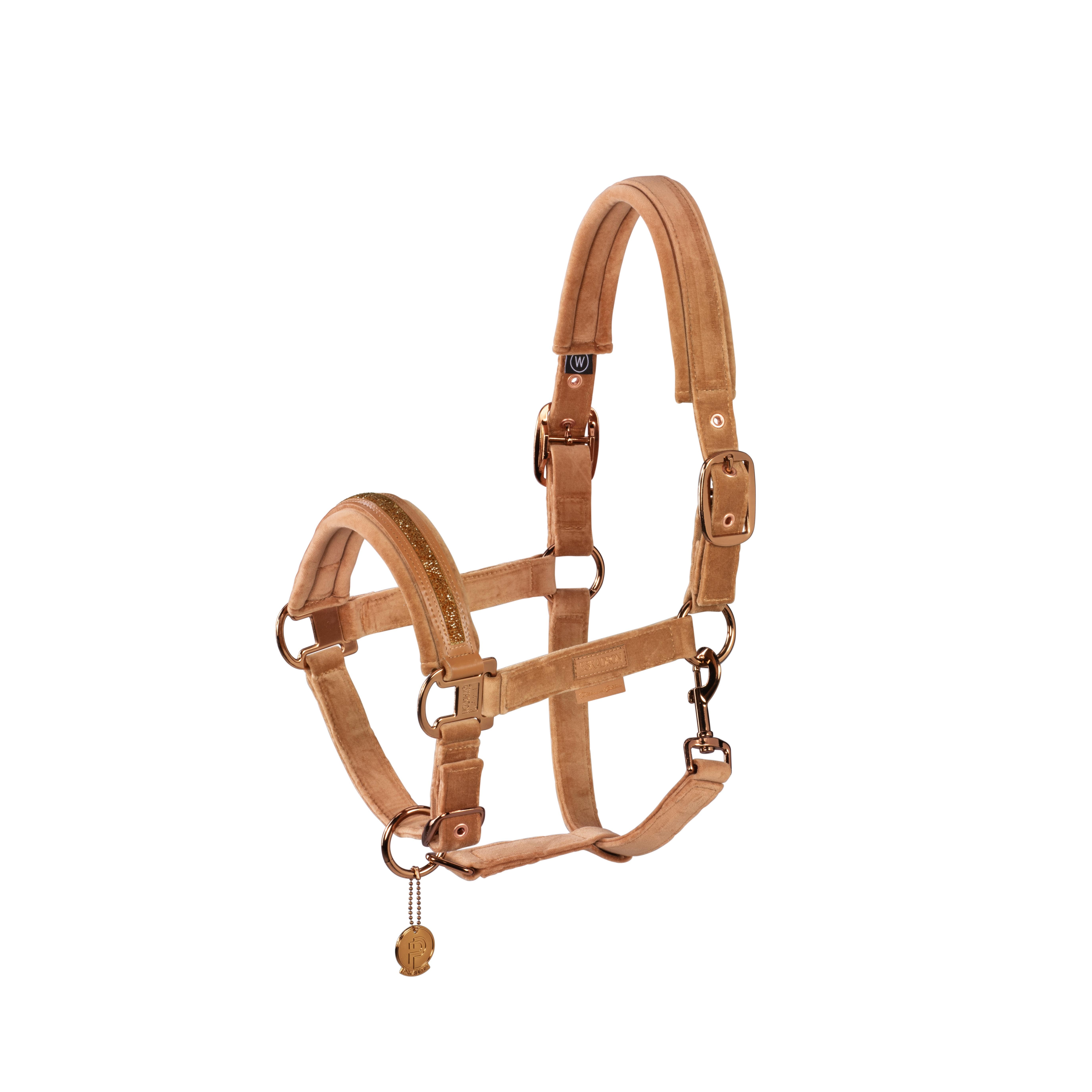 Eskadron Headcollar Velvet Jewel Cognac  Full and Cob pony and also Shetty