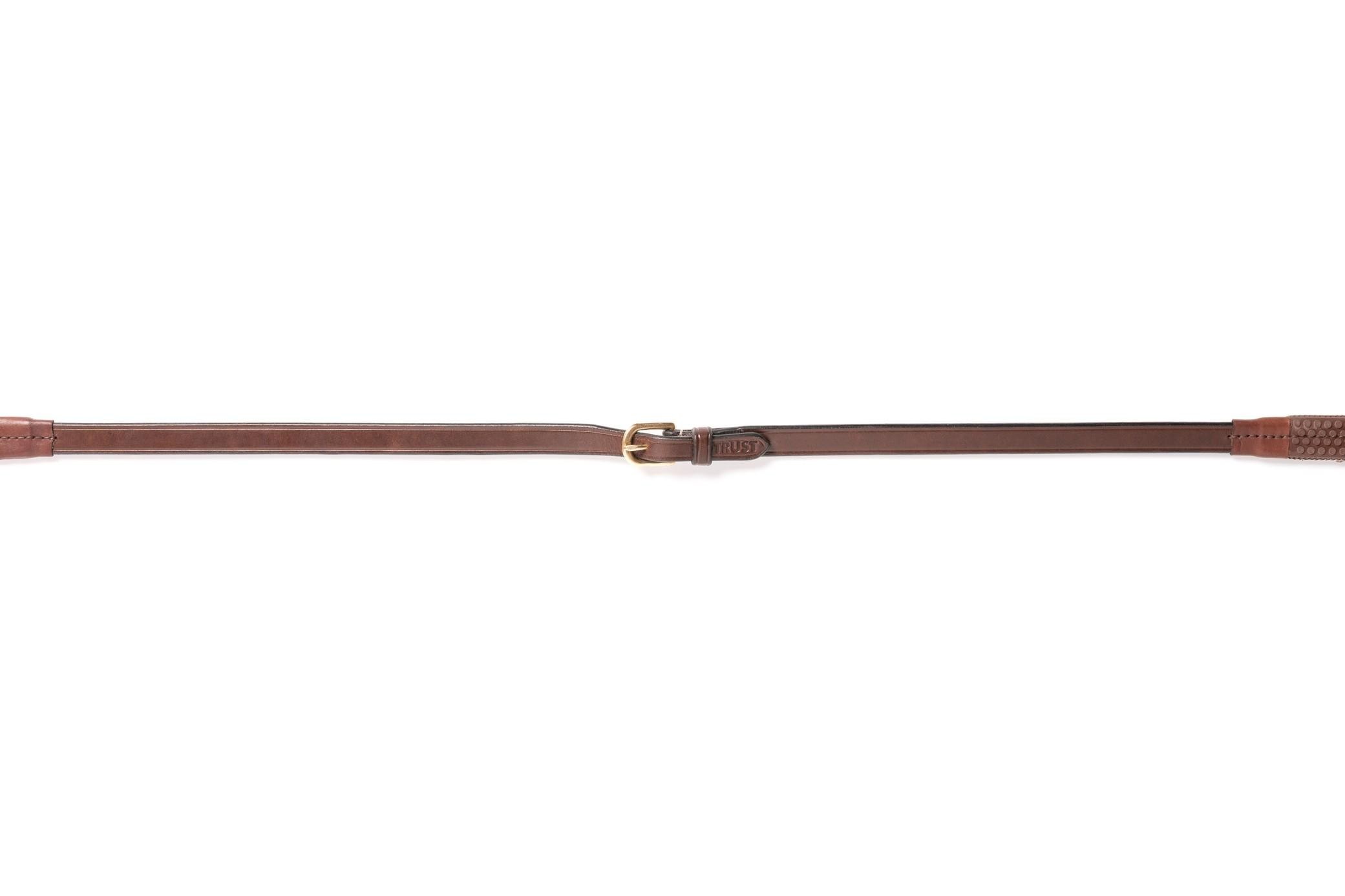 Trust Equestrian Rubber reins (5/8 inch) Fontainebleau brown/silver Trust Equestrian Rubber reins (5/8 inch) Fontainebleau brown/silver